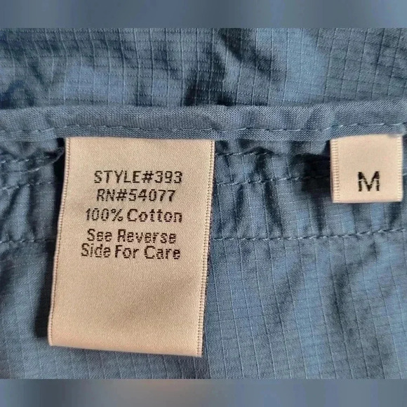 CAbi Blue Utility Cargo Zip Closure Jacket Waist & Sleeve Drawstring, size Med. - Picture 12 of 13